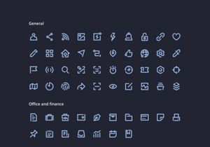 Unicons Icon Set!  200 Vector line icons.
