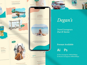 Instagram Template - Degans Post & Stories preview picture