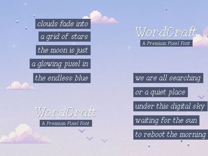 Word Craft | Premium Pixel Font