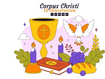 10 Corpus Christi Religious Illustration preview picture