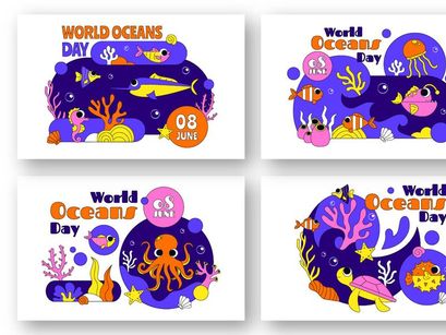 10 World Ocean Day Illustration