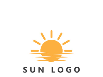 Creative and unique sun logo design. preview picture