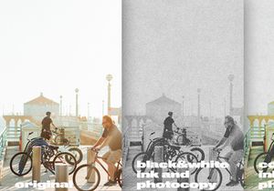 Ink and Photocopy Texture Effect