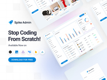 Spike Nextjs Free Admin Dashboard Template preview picture