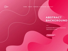 Pink Red Abstract fluid wave