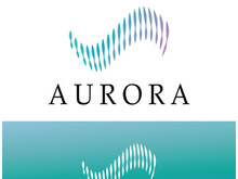 aurora logo design icon illustration vector template