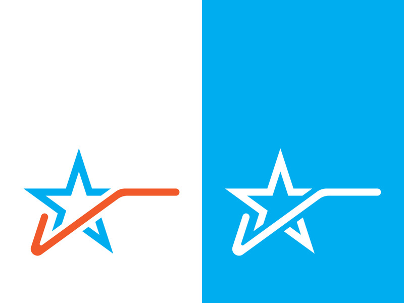 Star icon template vector illustration design