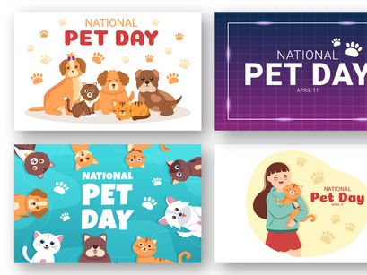 16 National Pet Day Illustration