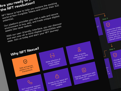 NFT Nexus - Digital Rare NFT Landing Page