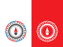 Compass logo template vector icon illustration design