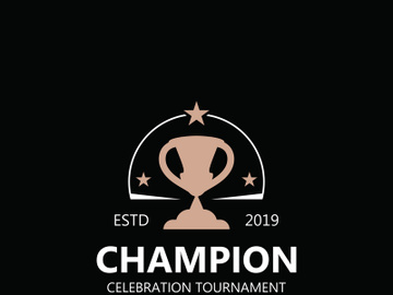 Trophy Logo winner, Sports Tournament Championship Cup Design. minimalist emblem sport, club shop simple icon preview picture