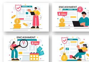 10 Banking Encashment Illustration