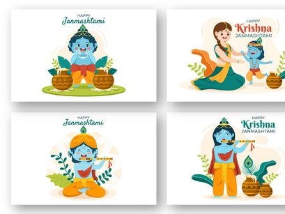 13 Happy Krishna Janmashtami Illustration