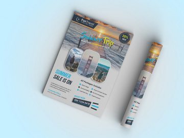 Travel & Tour Flyer Design Template (Free) preview picture