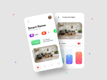 Smart Home App UI preview picture