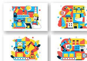 10 AI Robotics In Industry Illustration