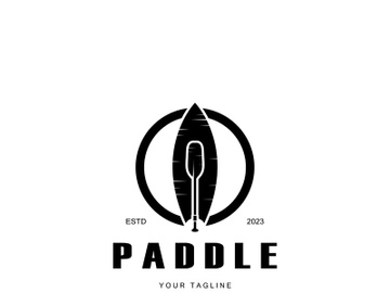 simple paddle logo,design for surfing,rafting,canoe,boat,surfing and rowing equipment business,vector preview picture