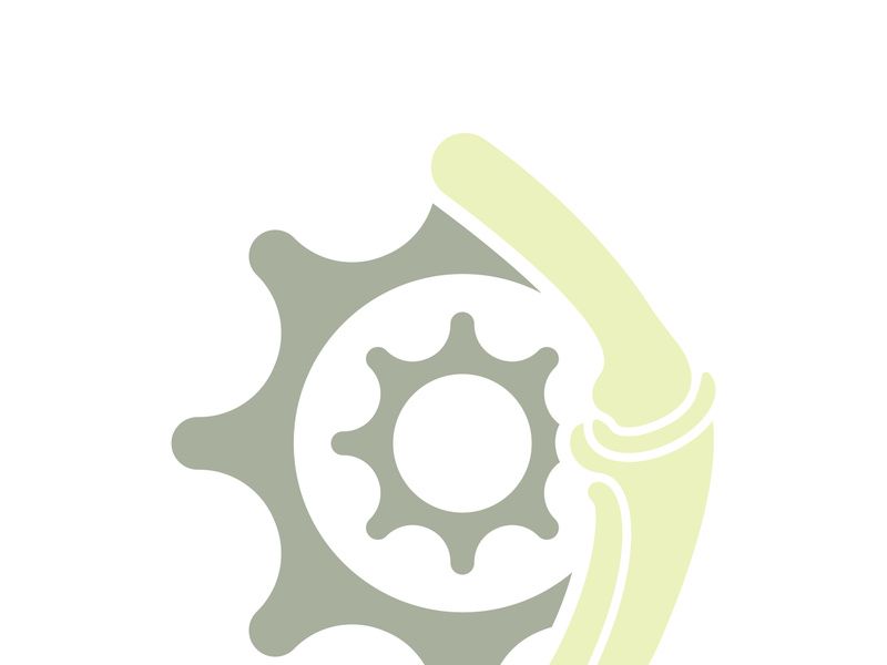 Joint bones vector logo design for orthopedic clinics and diagnostic centers