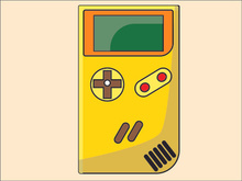 Flat Design Gaming Icon in Adobe Illustrator