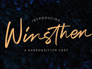 Winsthen - Handwritten Font preview picture