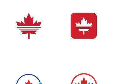 Canadian maple leaf logo design with a creative idea. preview picture