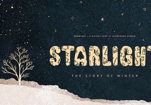 Snowfall - Display Font