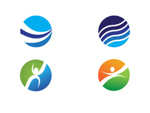 Business global globe world Finance Logo template