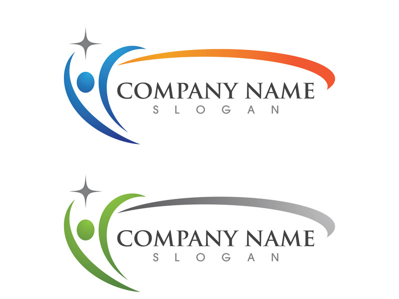 Human character logo sign