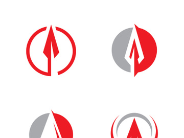 Spear logo vector design template preview picture