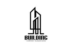 City Building Construction Logo Design Premium Quality Line Vector Illustration