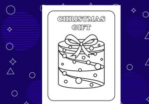 10 Pages Christmas coloring page design for kids. Children coloring page interiors