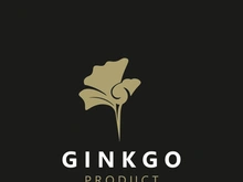 Ginkgo biloba leaf logo. can be used for herbal health products modern style logo design template