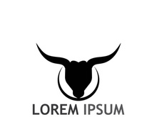 bull head horn logo