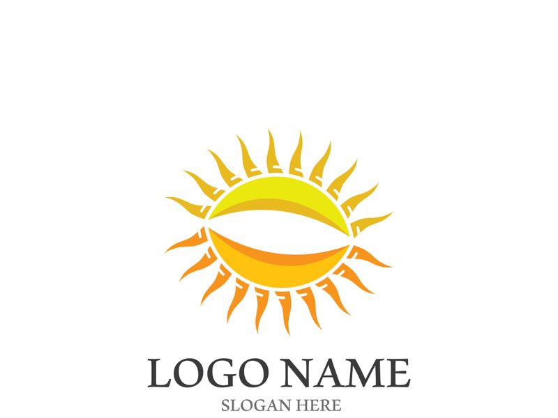 Sun vector illustration icon logo template design
