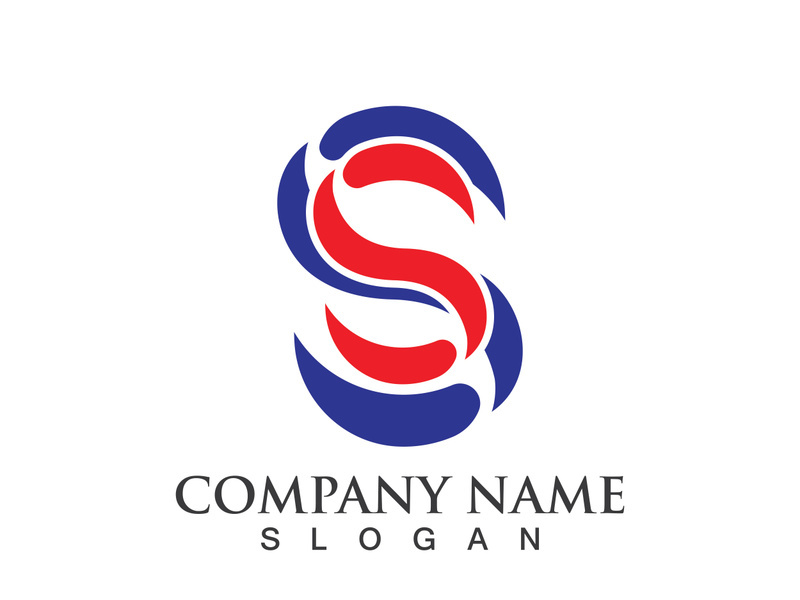 Business corporate S letter logo design vector