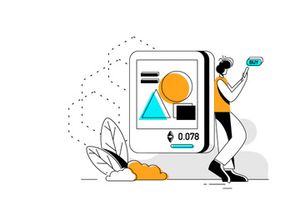 NFT  Flat Illustration concept