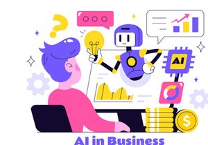 10 Artificial Intelligence in Business Illustration