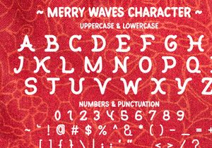 Merry Waves - Curves Display Font
