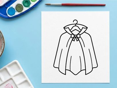 Elegant white dress shirt with bow tie hanging on hanger. Classic formal men's apparel for business, weddings, or professional attire.