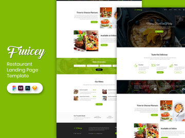 Restaurant Landing Page Template preview picture