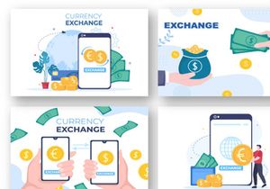 13 Currency Exchange Services Illustration