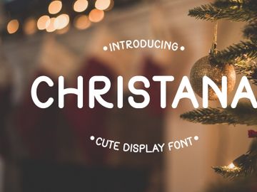 Christana - Cute Display Font preview picture