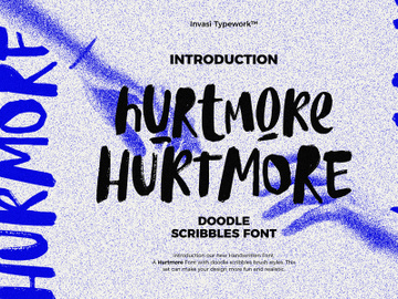 Hurtmore - Scribbles Font preview picture
