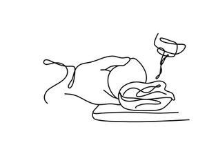 Street food line art