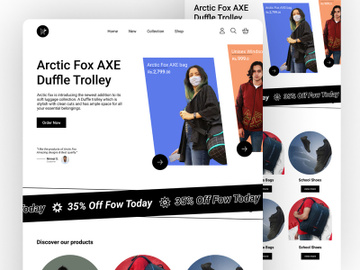 Arctic Fox Landing Page preview picture