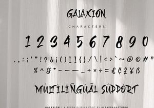 Galaxion - Brush Font