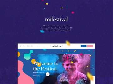 MI Festival Web Template preview picture