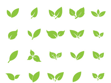 Leaf logo vector icon design template preview picture