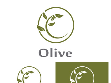 Olive fruit logo design. preview picture