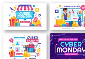 13 Cyber Monday Event Illustration